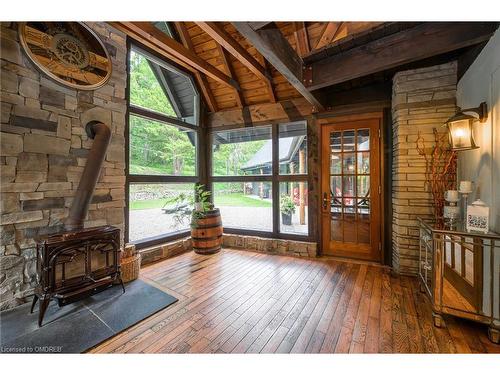 1502 West River Road, Cambridge, ON - Indoor With Fireplace