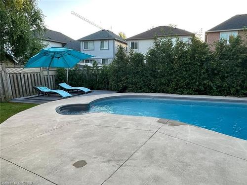 1059 Deacon Drive, Milton, ON - Outdoor With In Ground Pool With Backyard