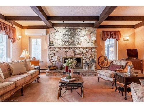 7491 15 Side Road, Halton Hills, ON - Indoor Photo Showing Living Room With Fireplace