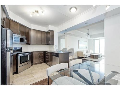 2507-80 Absolute Avenue, Mississauga, ON - Indoor Photo Showing Kitchen With Stainless Steel Kitchen