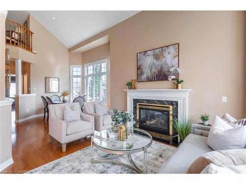2236 Turnberry Road, Burlington, ON - Indoor Photo Showing Living Room With Fireplace