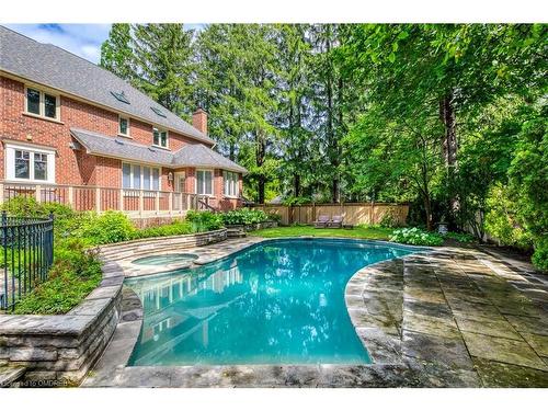 212 Poplar Drive, Oakville, ON - Outdoor With In Ground Pool