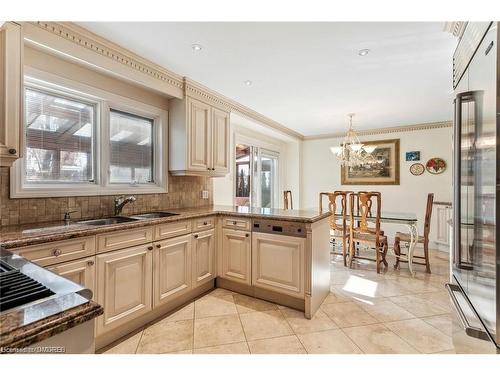 1832 Mallwood Court, Mississauga, ON - Indoor Photo Showing Kitchen With Double Sink