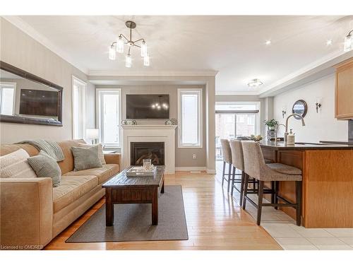 750 Sudgen Terrace Terrace, Milton, ON - Indoor Photo Showing Living Room With Fireplace