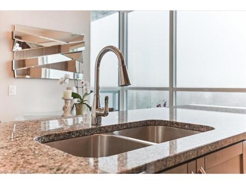1106-1 Hurontario Street, Mississauga, ON - Indoor Photo Showing Kitchen With Double Sink