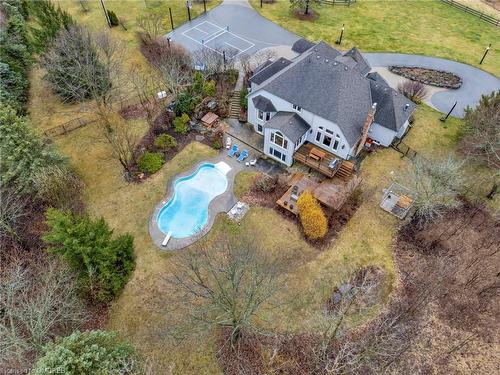 299 Concession 10 Road E, Flamborough, ON - Outdoor With In Ground Pool With View
