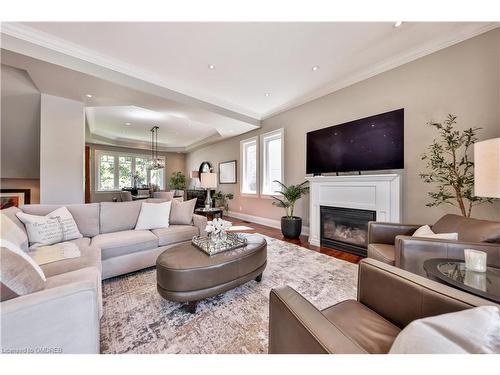 458 Bellwood Avenue, Oakville, ON - Indoor Photo Showing Living Room With Fireplace
