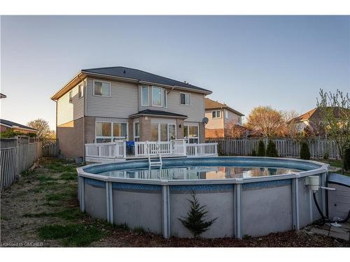 106 Ashbury Court, London, ON - Outdoor With Above Ground Pool With Backyard