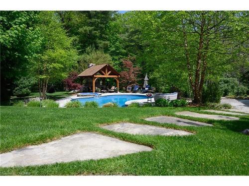 1464 Alderson Road, Carlisle, ON - Outdoor With In Ground Pool With Backyard
