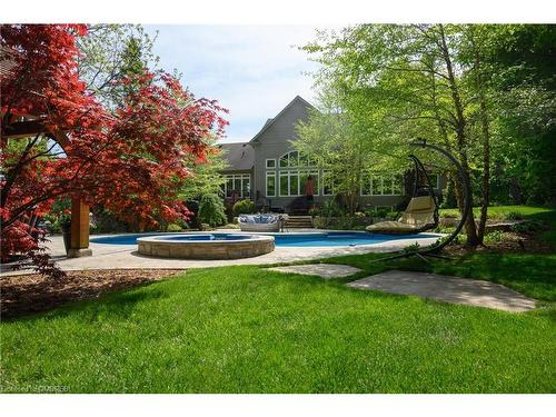 1464 Alderson Road, Carlisle, ON - Outdoor With In Ground Pool With Deck Patio Veranda With Backyard