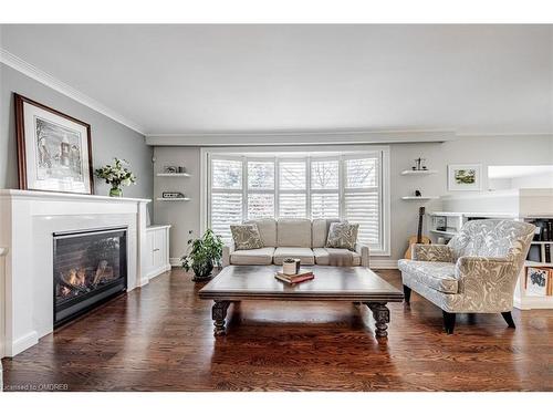 230 Weybourne Road, Oakville, ON - Indoor Photo Showing Living Room With Fireplace