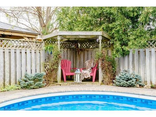 831 Laurier Avenue S, Milton, ON - Outdoor With In Ground Pool With Backyard