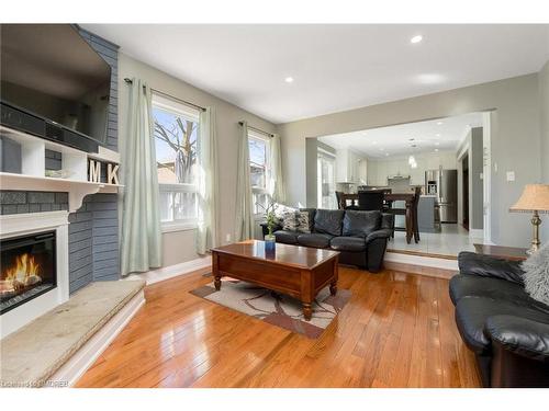 50 Major William Sharpe Drive, Brampton, ON - Indoor Photo Showing Living Room With Fireplace