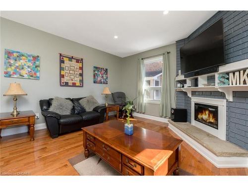 50 Major William Sharpe Drive, Brampton, ON - Indoor Photo Showing Living Room With Fireplace