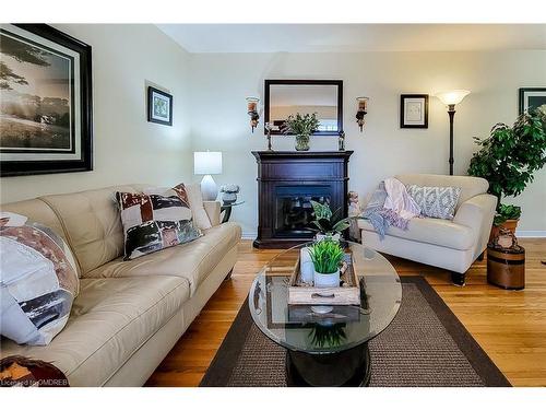597 Timber Lane, Burlington, ON - Indoor Photo Showing Living Room With Fireplace