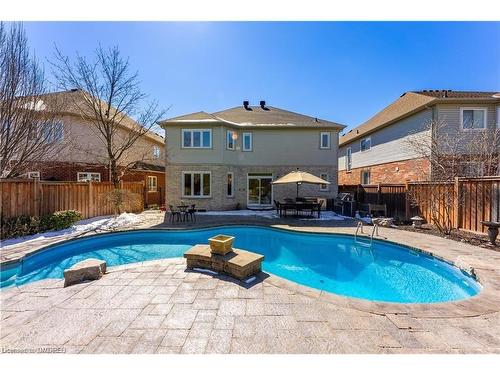 4263 Clubview Drive, Burlington, ON - Outdoor With In Ground Pool With Deck Patio Veranda With Backyard With Exterior