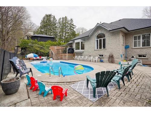 810 Belhaven Crescent, Burlington, ON - Outdoor With In Ground Pool With Deck Patio Veranda