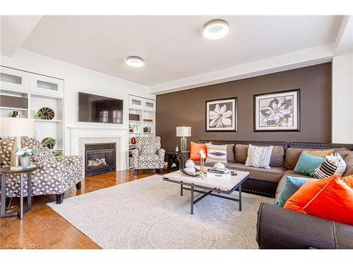 2256 Lapsley Crescent, Oakville, ON - Indoor Photo Showing Living Room With Fireplace