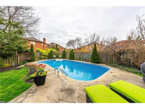 1994 Pitagora Court, Mississauga, ON - Outdoor With In Ground Pool With Backyard