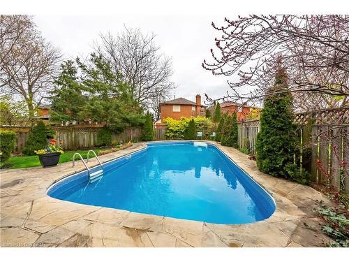 1994 Pitagora Court, Mississauga, ON - Outdoor With In Ground Pool With Backyard