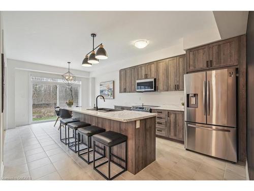 213 Kinsman Drive, Binbrook, ON - Indoor Photo Showing Kitchen With Stainless Steel Kitchen With Upgraded Kitchen