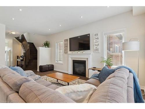 49 Masken Circle, Brampton, ON - Indoor Photo Showing Living Room With Fireplace