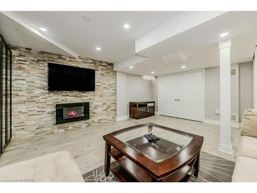 2197 Marisha Court, Oakville, ON - Indoor Photo Showing Living Room With Fireplace