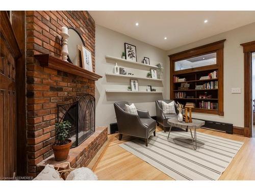 140 Markland Street, Hamilton, ON - Indoor With Fireplace