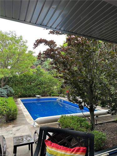 1377 Greeneagle Drive, Oakville, ON - Outdoor With In Ground Pool With Deck Patio Veranda With Backyard