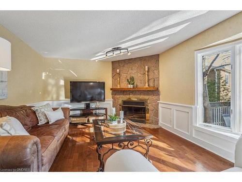 1292 Grainer Court, Oakville, ON - Indoor Photo Showing Living Room With Fireplace