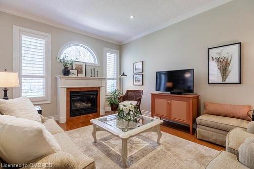 141 Creek Path Avenue, Oakville, ON - Indoor Photo Showing Living Room With Fireplace