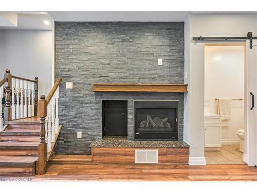 196 Hess Street N, Hamilton, ON - Indoor With Fireplace