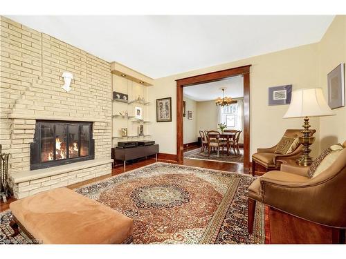332 Woodward Avenue, Milton, ON - Indoor Photo Showing Living Room With Fireplace
