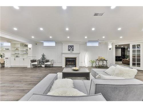 431 Fourth Line, Oakville, ON - Indoor Photo Showing Living Room With Fireplace