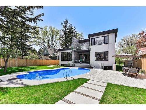 1617 Trotwood Avenue, Mississauga, ON - Outdoor With In Ground Pool With Backyard