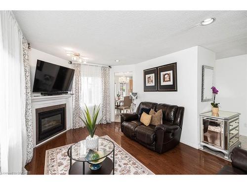 61 Lawnhurst Drive, Hamilton, ON - Indoor Photo Showing Living Room With Fireplace