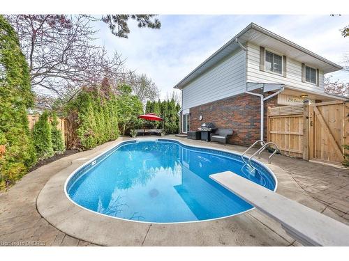 296 Lakeview Avenue, Burlington, ON - Outdoor With In Ground Pool With Deck Patio Veranda