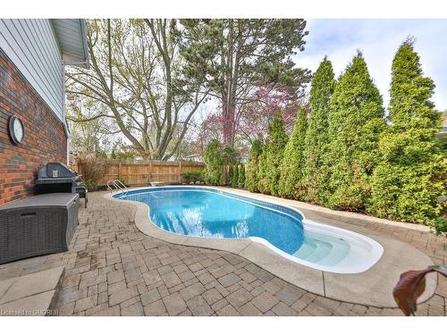 296 Lakeview Avenue, Burlington, ON - Outdoor With In Ground Pool With Backyard