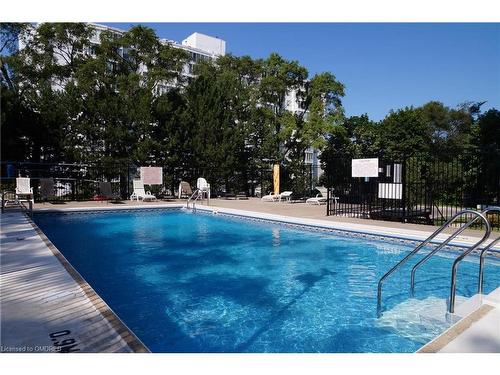 1805-5250 Lakeshore Road, Burlington, ON - Outdoor With In Ground Pool With Backyard