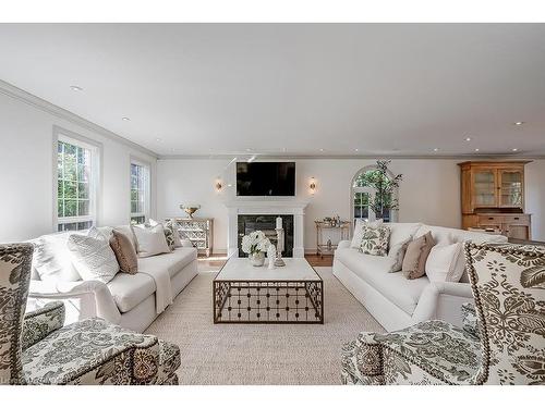 2241 Chancery Lane W, Oakville, ON - Indoor Photo Showing Living Room With Fireplace