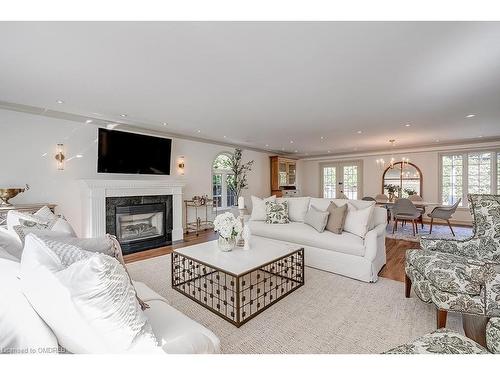 2241 Chancery Lane W, Oakville, ON - Indoor Photo Showing Living Room With Fireplace