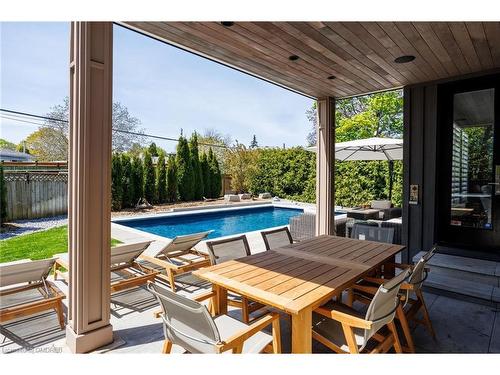 468 Southland Crescent, Oakville, ON - Outdoor With In Ground Pool With Deck Patio Veranda With Exterior