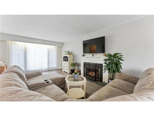 193 Memorial Drive, Brantford, ON - Indoor Photo Showing Living Room With Fireplace