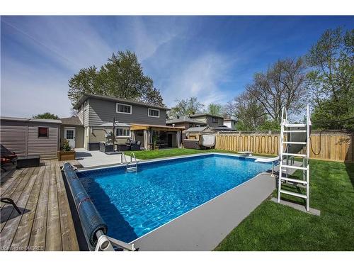 52 Farmington Drive, Brampton, ON - Outdoor With In Ground Pool With Deck Patio Veranda With Backyard