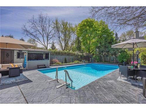 32 Parkview Place, Brampton, ON - Outdoor With In Ground Pool With Deck Patio Veranda With Backyard