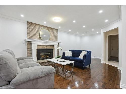 22 Daffodil Crescent, Ancaster, ON - Indoor Photo Showing Living Room With Fireplace