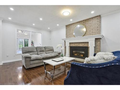 22 Daffodil Crescent, Ancaster, ON - Indoor Photo Showing Living Room With Fireplace