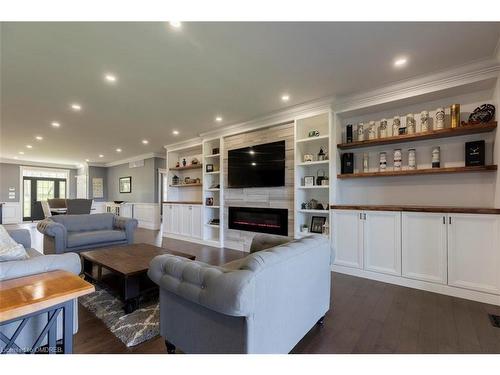 5583 Third Line, Erin, ON - Indoor Photo Showing Living Room With Fireplace