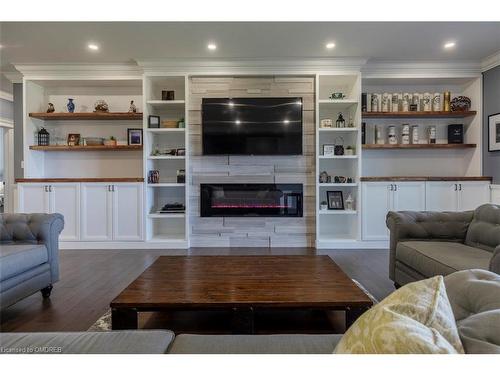 5583 Third Line, Erin, ON - Indoor Photo Showing Living Room With Fireplace