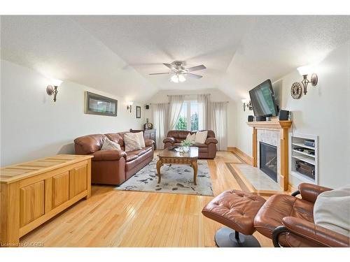 34 Hepburn Crescent, Halton Hills, ON - Indoor Photo Showing Living Room With Fireplace